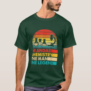 Men Father's Day Grandad Chemistry The Man The Leg T-Shirt