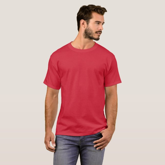 Men Festival Red T-Shirt / Customise (Front Full)