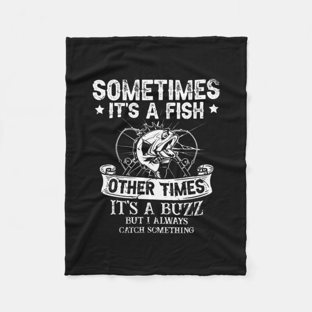 Men Fisherman Gift rod kayak funny Fishing for a Fleece Blanket (Front)