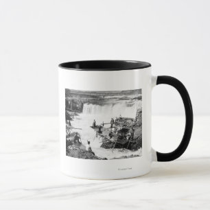Men fishing at Celilo Falls Photograph Mug