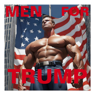 MEN FOR TRUMP POSTER