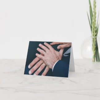 Men Hands Wedding - special request Card