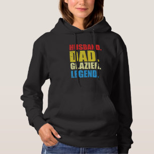 Men Hardworking Glazier Fathers Day Glass Fitter W Hoodie