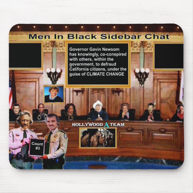 Men in black sidebar chat mouse pad (Front)