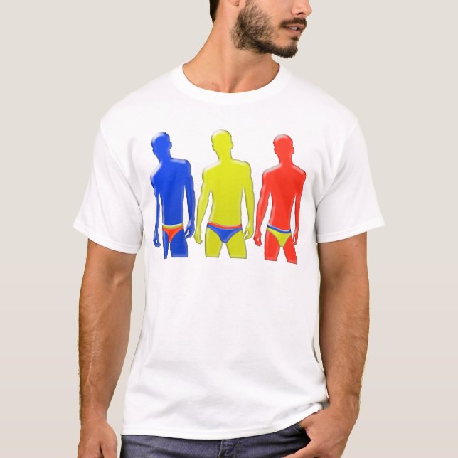 Men in Underwear T-Shirt (Front)