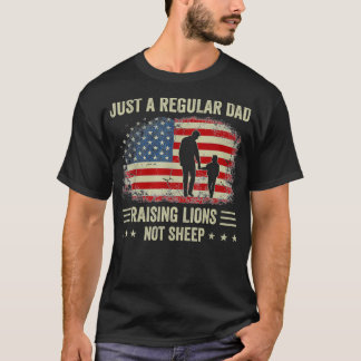Men Just a Regular Dad Raising Lions For Dad And S T-Shirt