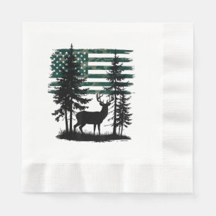 Men Kids Boys Hunting Shirt Deer Hunters Toddler C Napkin