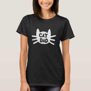 Men Kitty Daddy Papa Fathers Day Cat Dad T-Shirt