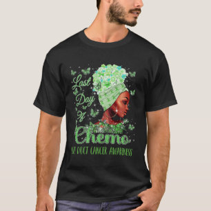 Men Last Day Of Chemo Bile Duct Cancer Awareness T-Shirt