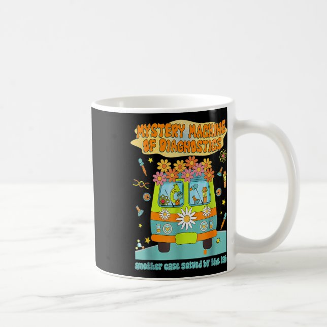 Men Mystery Machine Of Diagnostics Lab Tech Lab We Coffee Mug (Right)