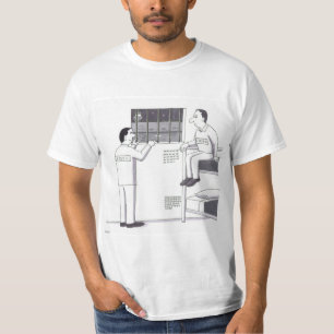 Men n Jail Looking Outside One Looking Up One Down T-Shirt