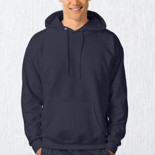 Men Navy Blue Fashion Hoodie / Customise