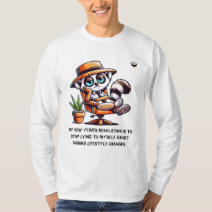 Men New Year honest Resolution T-Shirt