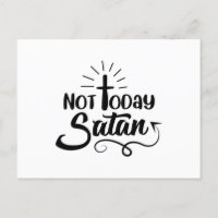 Men Not Today Satan V-Neck Graphic T-Shirt