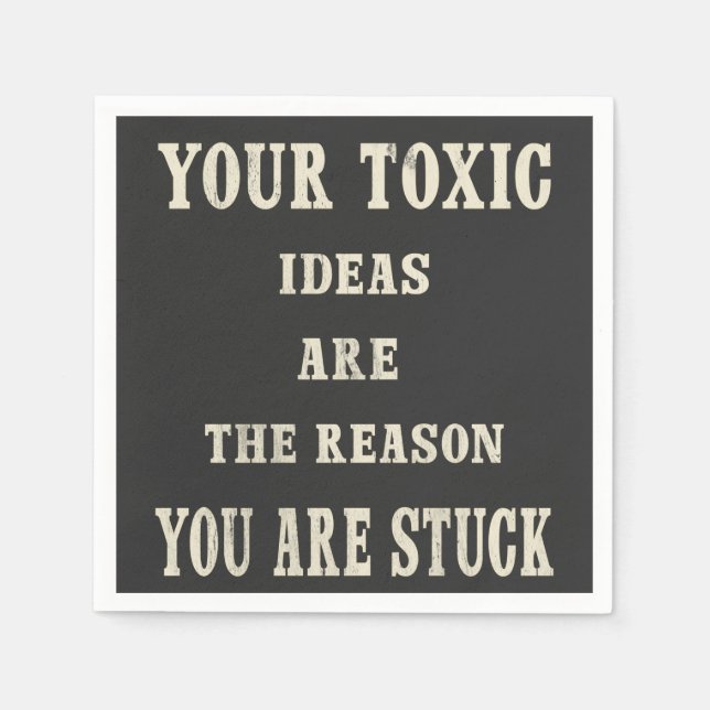 Men Novelty Shirt Black Vintage Quote Classic  Napkin (Front)