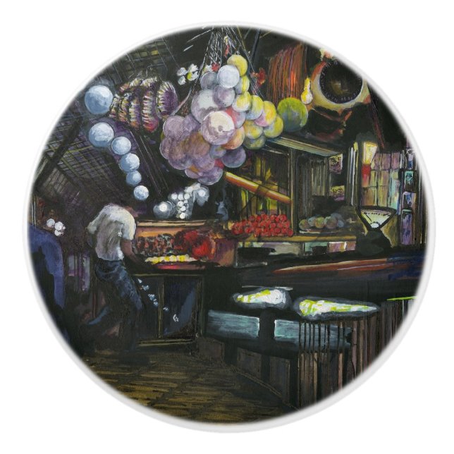 Men of Commerce, Jerusalem Ceramic Knob (Front)