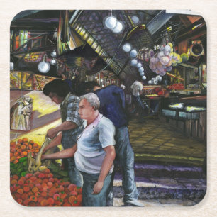 Men of Commerce, Jerusalem Square Paper Coaster
