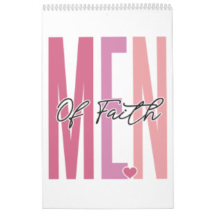 Men of faith positive inspirational motivation calendar