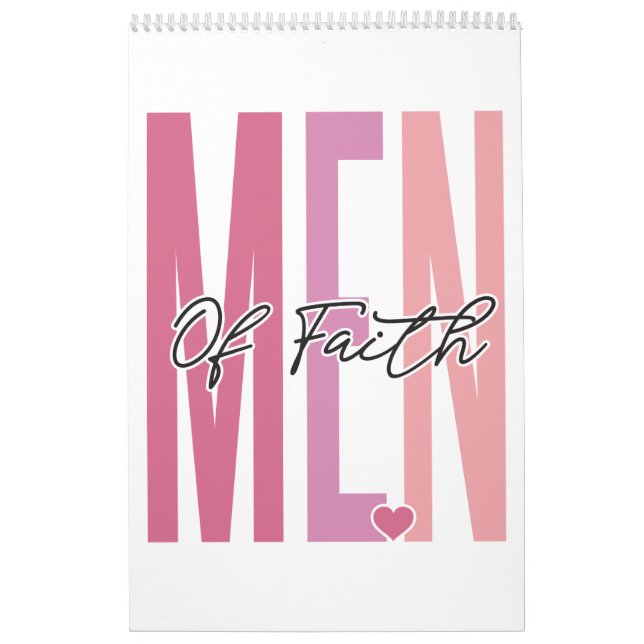 Men of faith positive inspirational motivation calendar (Cover)