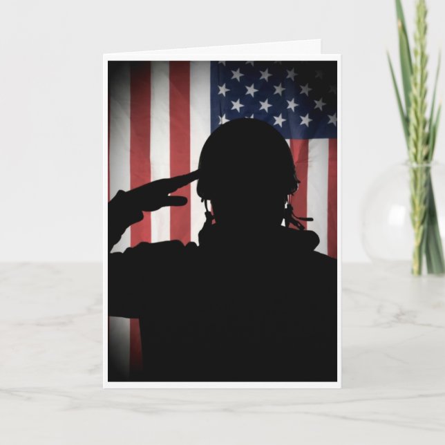 Men of Honour - Salute Thank You Card (Front)