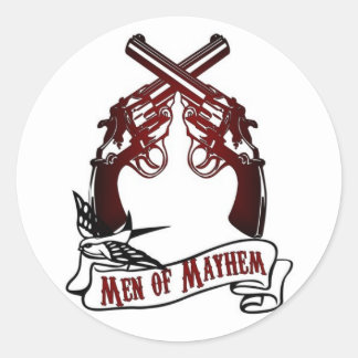 Men of Mayhem Classic Round Sticker