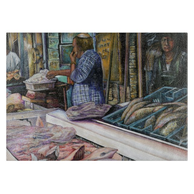 Men of the Desert, Gifts of the Sea, Jerusalem Cutting Board (Front)