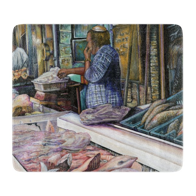 Men of the Desert, Gifts of the Sea, Jerusalem Cutting Board (Front)