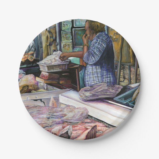 Men of the Desert, Gifts of the Sea, Jerusalem Paper Plate (Front)