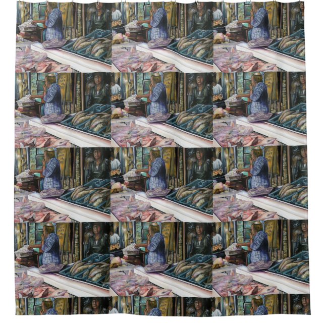 Men of the Desert, Gifts of the Sea, Jerusalem Shower Curtain (Front)