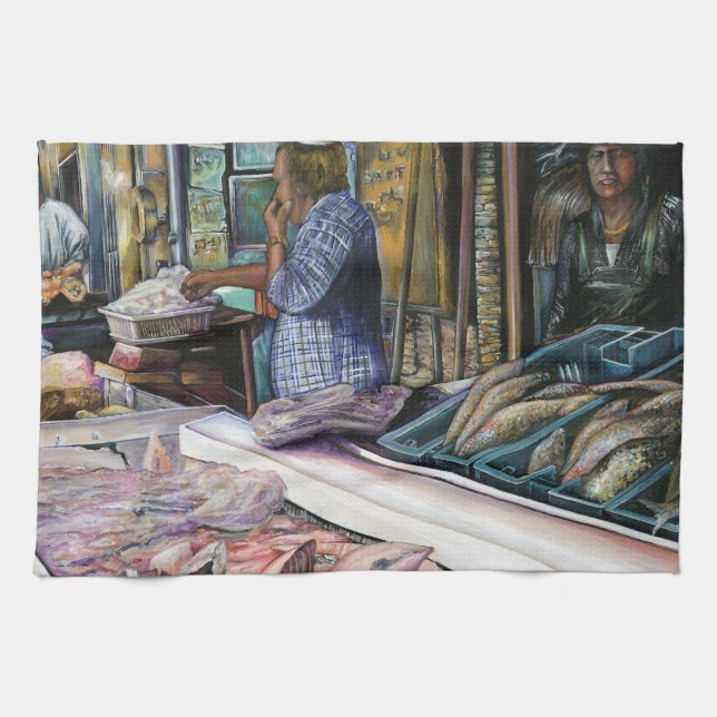 Men of the Desert, Gifts of the Sea, Jerusalem Tea Towel (Horizontal)