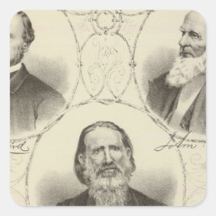 Men of the New Jersey coast Square Sticker