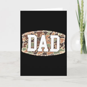 Men Old School Camo Dad1  Card