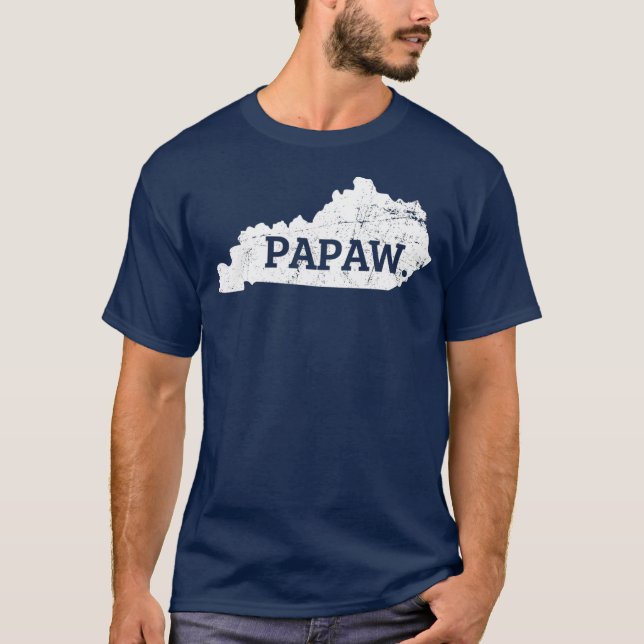 Men Papaw T  Kentucky T  Kentucky Grandpa T-Shirt (Front)
