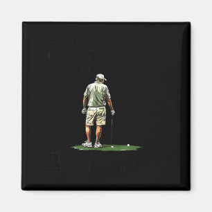 Men Play Golf Eighties Funny Golfer Golfing Magnet