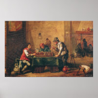 Men Playing Backgammon in a Tavern