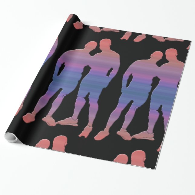 Men Posing Wrapping Paper (Unrolled)