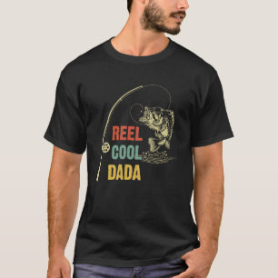 Men Real Cool Dada Fishing Daddy Father's Day T-Shirt