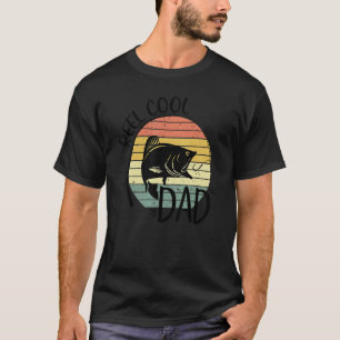 Men Reel Cool Step Dad Fishing Dad Papa Father's T-Shirt