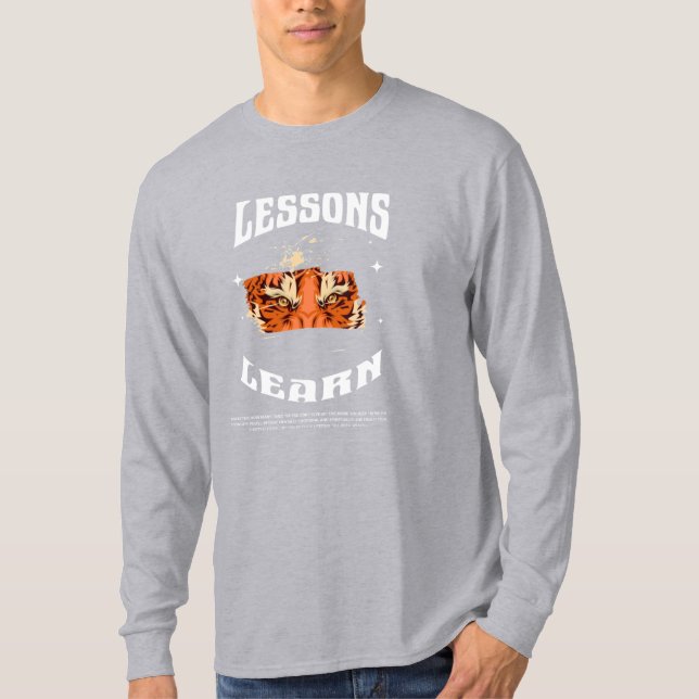 Men Resilient Gorilla Lessons Learn Long Sleeve  T-Shirt (Front)