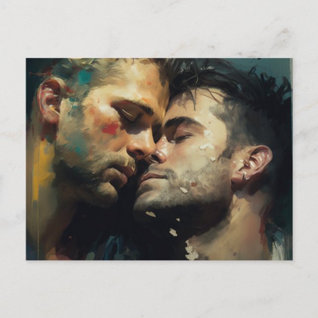 Men Romantic Postcard (Front)