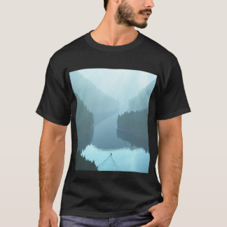 Men’s black T-shirt with "Draney Inlet" image