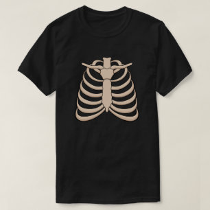 Men’s Cartoon Ribcage Halloween T-Shirt