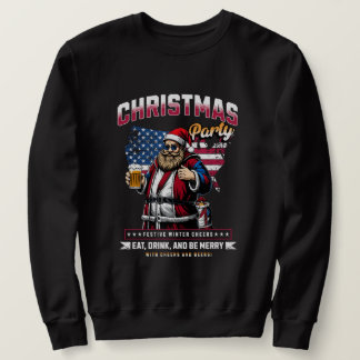 Men’s Christmas Santa Sweatshirt | Holiday Fun