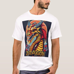 "Men’s Dragon T-Shirt – Majestic Fire-Breathing