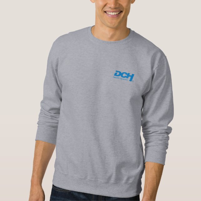 Men’s - Grey - Sweater - DCH Blue Logo (Front)