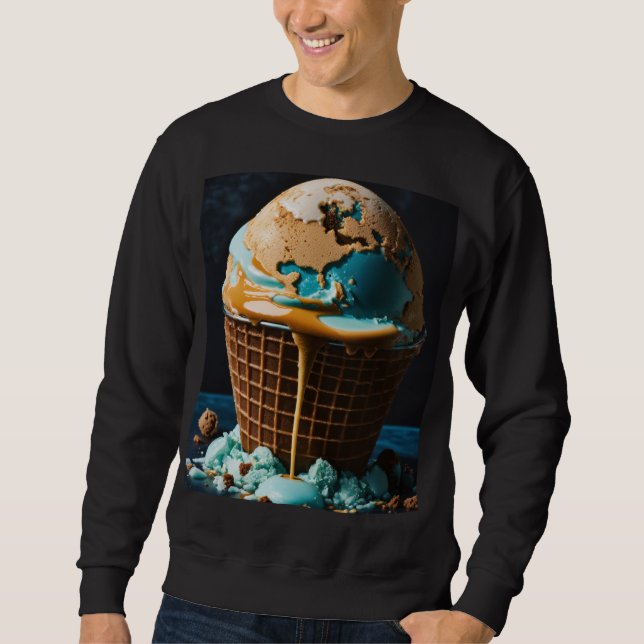 Men’s Hoodie with Cool Ice Cream Design | Trendy I (Front)