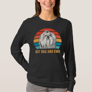 Men S Mens Quote Best Dog Dad Ever Vintage Shih T T-Shirt