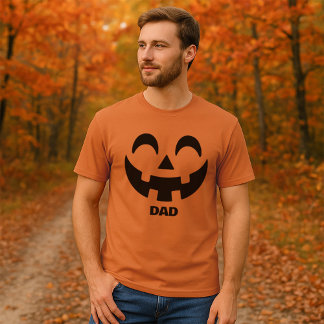 Men’s Personalised Jack-O'-Lantern Face Halloween T-Shirt