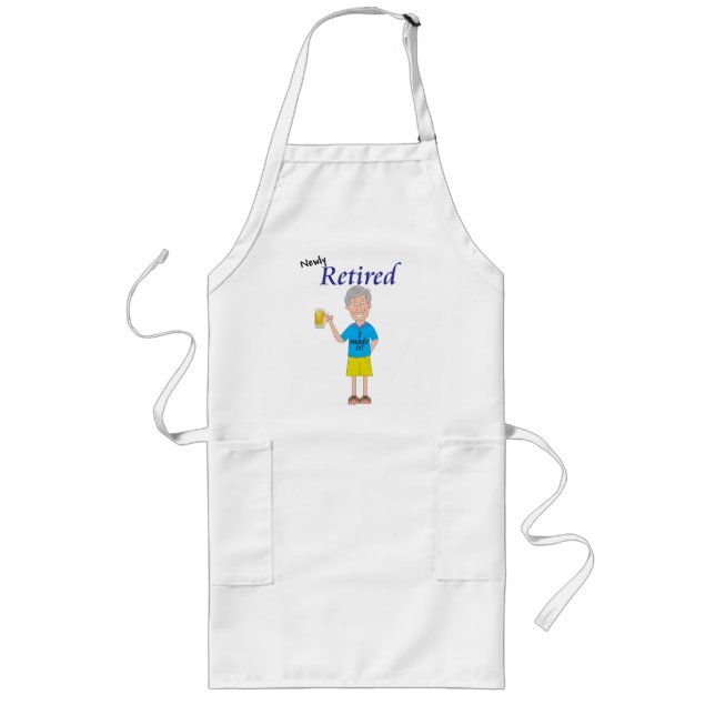 Men’s retirement long apron (Front)