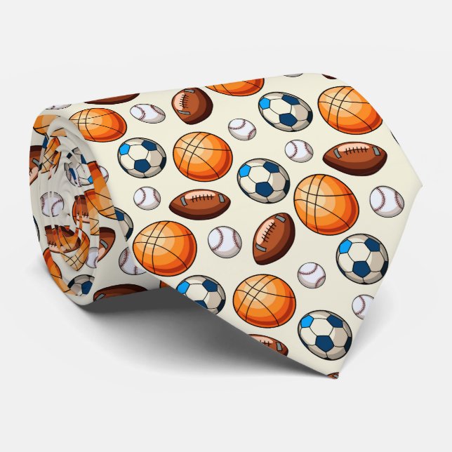 Men’s Sports Balls Tie (Rolled)